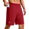 imageG Gradual Mens Athletic Running Shorts 759 Zipper Pocket Lightweight Workout Gym Quick Dry Shorts Golf Tennis HikingRed