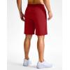 imageG Gradual Mens Athletic Running Shorts 759 Zipper Pocket Lightweight Workout Gym Quick Dry Shorts Golf Tennis HikingRed