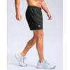 imageG Gradual Mens Athletic Running Shorts with Zipper Pockets Quick Dry 7 5 9 Workout Gym Shorts for Basketball HikingBlack