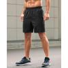 imageG Gradual Mens Athletic Running Shorts with Zipper Pockets Quick Dry 7 5 9 Workout Gym Shorts for Basketball HikingBlack