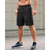 imageG Gradual Mens Athletic Running Shorts with Zipper Pockets Quick Dry 7 5 9 Workout Gym Shorts for Basketball HikingBlack