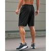 imageG Gradual Mens Athletic Running Shorts with Zipper Pockets Quick Dry 7 5 9 Workout Gym Shorts for Basketball HikingBlack