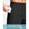 imageG Gradual Mens Athletic Running Shorts with Zipper Pockets Quick Dry 7 5 9 Workout Gym Shorts for Basketball HikingBlack