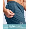 imageG Gradual Mens Athletic Running Shorts with Zipper Pockets Quick Dry 7 5 9 Workout Gym Shorts for Basketball HikingDusty Blue