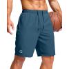 imageG Gradual Mens Athletic Running Shorts with Zipper Pockets Quick Dry 7 5 9 Workout Gym Shorts for Basketball HikingDusty Blue