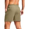 imageG Gradual Mens Athletic Running Shorts with Zipper Pockets Quick Dry 7 5 9 Workout Gym Shorts for Basketball HikingDusty Khaki