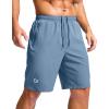 imageG Gradual Mens Athletic Running Shorts with Zipper Pockets Quick Dry 7 5 9 Workout Gym Shorts for Basketball HikingFederalblue