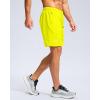 imageG Gradual Mens Athletic Running Shorts with Zipper Pockets Quick Dry 7 5 9 Workout Gym Shorts for Basketball HikingFluorescent Yellow