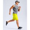 imageG Gradual Mens Athletic Running Shorts with Zipper Pockets Quick Dry 7 5 9 Workout Gym Shorts for Basketball HikingFluorescent Yellow