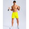 imageG Gradual Mens Athletic Running Shorts with Zipper Pockets Quick Dry 7 5 9 Workout Gym Shorts for Basketball HikingFluorescent Yellow