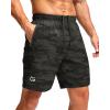 imageG Gradual Mens Athletic Running Shorts with Zipper Pockets Quick Dry 7 5 9 Workout Gym Shorts for Basketball HikingGreen Camo