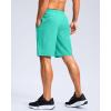 imageG Gradual Mens Athletic Running Shorts with Zipper Pockets Quick Dry 7 5 9 Workout Gym Shorts for Basketball HikingLight Green