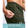 imageG Gradual Mens Athletic Running Shorts with Zipper Pockets Quick Dry 7 5 9 Workout Gym Shorts for Basketball HikingOlive