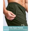 imageG Gradual Mens Athletic Running Shorts with Zipper Pockets Quick Dry 7 5 9 Workout Gym Shorts for Basketball HikingOlive
