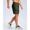 imageG Gradual Mens Athletic Running Shorts with Zipper Pockets Quick Dry 7 5 9 Workout Gym Shorts for Basketball HikingOlive