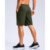 imageG Gradual Mens Athletic Running Shorts with Zipper Pockets Quick Dry 7 5 9 Workout Gym Shorts for Basketball HikingOlive