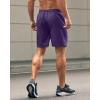 imageG Gradual Mens Athletic Running Shorts with Zipper Pockets Quick Dry 7 5 9 Workout Gym Shorts for Basketball HikingPurple