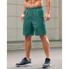 imageG Gradual Mens Athletic Running Shorts with Zipper Pockets Quick Dry 7 5 9 Workout Gym Shorts for Basketball HikingRainforest Green