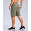 imageG Gradual Mens Athletic Running Shorts with Zipper Pockets Quick Dry 7 5 9 Workout Gym Shorts for Basketball HikingSage Green