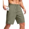imageG Gradual Mens Athletic Running Shorts with Zipper Pockets Quick Dry 7 5 9 Workout Gym Shorts for Basketball HikingSage Green