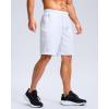 imageG Gradual Mens Athletic Running Shorts with Zipper Pockets Quick Dry 7 5 9 Workout Gym Shorts for Basketball HikingWhite