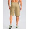 imageG Gradual Mens Athletic Shorts with Pockets 11 Long Basketball Shorts Lightweight Quick Dry Gym Workout Shorts for MenKhaki