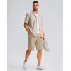 imageG Gradual Mens Athletic Shorts with Pockets 11 Long Basketball Shorts Lightweight Quick Dry Gym Workout Shorts for MenLight Khaki