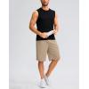imageG Gradual Mens Athletic Shorts with Pockets 11 Long Basketball Shorts Lightweight Quick Dry Gym Workout Shorts for MenLight Khaki