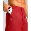 imageG Gradual Mens Athletic Shorts with Pockets 11 Long Basketball Shorts Lightweight Quick Dry Gym Workout Shorts for MenRed