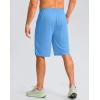 imageG Gradual Mens Athletic Shorts with Pockets 11 Long Basketball Shorts Lightweight Quick Dry Gym Workout Shorts for MenSky Blue