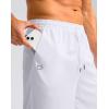 imageG Gradual Mens Athletic Shorts with Pockets 11 Long Basketball Shorts Lightweight Quick Dry Gym Workout Shorts for MenWhite