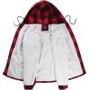 imageG Gradual Mens Flannel Jacket Fleece Sherpa Lined Hoodies Zip Up Plaid Shirt Warm Winter Jackets for Men with Zipper PocketsBlack Red