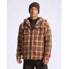 imageG Gradual Mens Flannel Jacket Fleece Sherpa Lined Hoodies Zip Up Plaid Shirt Warm Winter Jackets for Men with Zipper PocketsOrange