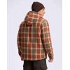 imageG Gradual Mens Flannel Jacket Fleece Sherpa Lined Hoodies Zip Up Plaid Shirt Warm Winter Jackets for Men with Zipper PocketsOrange