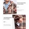 imageG Gradual Mens Flannel Jacket Fleece Sherpa Lined Hoodies Zip Up Plaid Shirt Warm Winter Jackets for Men with Zipper PocketsShale