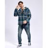 imageG Gradual Mens Flannel Jacket Fleece Sherpa Lined Hoodies Zip Up Plaid Shirt Warm Winter Jackets for Men with Zipper PocketsSlate Hatchet