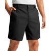 imageG Gradual Mens Golf Dress Shorts 5 7 9 Stretch Casual Work Flat Front Shorts for Men with 3 Pockets Quick DryBlack