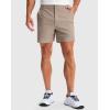 imageG Gradual Mens Golf Dress Shorts 5 7 9 Stretch Casual Work Flat Front Shorts for Men with 3 Pockets Quick DryCarbon Dust