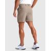 imageG Gradual Mens Golf Dress Shorts 5 7 9 Stretch Casual Work Flat Front Shorts for Men with 3 Pockets Quick DryCarbon Dust