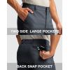 imageG Gradual Mens Golf Dress Shorts 5 7 9 Stretch Casual Work Flat Front Shorts for Men with 3 Pockets Quick DryDark Grey