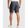 imageG Gradual Mens Golf Dress Shorts 5 7 9 Stretch Casual Work Flat Front Shorts for Men with 3 Pockets Quick DryDark Grey