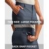 imageG Gradual Mens Golf Dress Shorts 5 7 9 Stretch Casual Work Flat Front Shorts for Men with 3 Pockets Quick DryDusty Blue