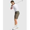 imageG Gradual Mens Golf Dress Shorts 5 7 9 Stretch Casual Work Flat Front Shorts for Men with 3 Pockets Quick DryDusty Khaki