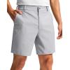 imageG Gradual Mens Golf Dress Shorts 5 7 9 Stretch Casual Work Flat Front Shorts for Men with 3 Pockets Quick DryGull Gray
