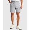 imageG Gradual Mens Golf Dress Shorts 5 7 9 Stretch Casual Work Flat Front Shorts for Men with 3 Pockets Quick DryGull Gray