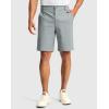 imageG Gradual Mens Golf Dress Shorts 5 7 9 Stretch Casual Work Flat Front Shorts for Men with 3 Pockets Quick DryLight Grey