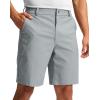 imageG Gradual Mens Golf Dress Shorts 5 7 9 Stretch Casual Work Flat Front Shorts for Men with 3 Pockets Quick DryLight Grey