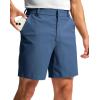 imageG Gradual Mens Golf Dress Shorts 5 7 9 Stretch Casual Work Flat Front Shorts for Men with 3 Pockets Quick DrySlate Blue
