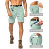 imageG Gradual Mens Hiking Cargo Shorts Stretch Quick Dry Outdoor Tactical Shorts for Men with Multi Pocket for Fishing CasualMint Green