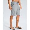 imageG Gradual Mens Swim Trunks 9 Quick Dry Swimming Board Shorts with Zipper Pockets Swimwear Bathing Suit for Men No LinerLight Grey
